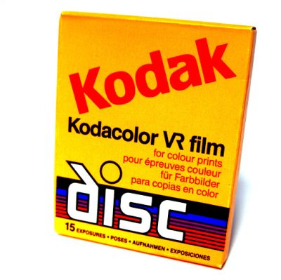 Cartucho de filme disc Kodak Kodacolor VR (15 exp)