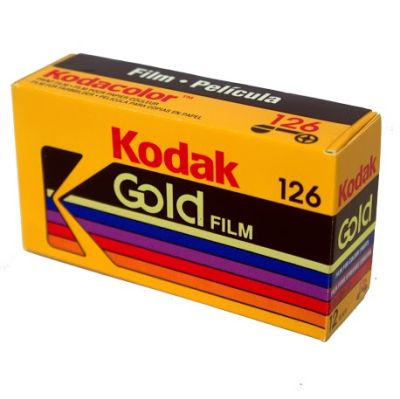 Cartucho de filme 126 Kodak Gold (12 exp)