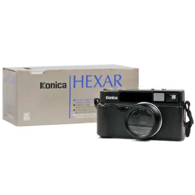 Máquina fotográfica Konica Hexar AF + Flash HX-14 (1992-3)