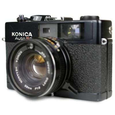 Máquina fotográfica rangefinder Konica Auto S3 (1973-7)