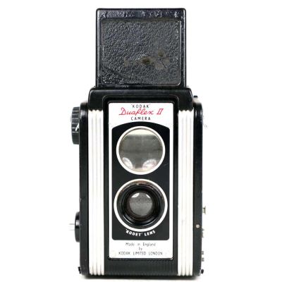 Máquina fotográfica TLR analógica Kodak Duaflex II 'Kodek' (1950)
