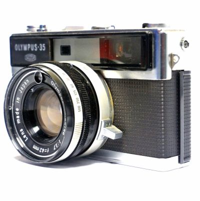 Máquina fotográfica rangefinder analógica 35mm Olympus - Auto B electro set (1958-59)