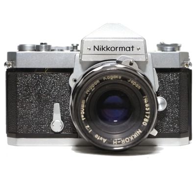 Máquina fotográfica SLR Nikon Nikkormat FT N + Nikkor-H Auto 50mm f2 (1967-75)