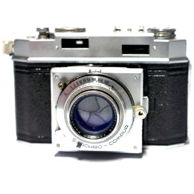 Máquina fotográfica rangefinder Agfa Karat 36 v1 + Rodenstock Karat-Heligon 50mm f2 (1959)