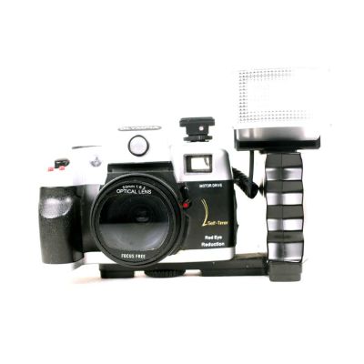 Máquina fotográfica pseudo SLR Olympia + Flash