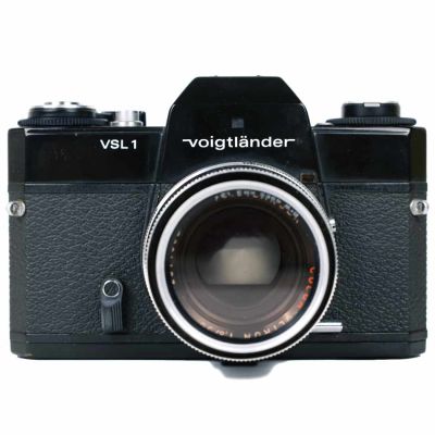Máquina fotográfica SLR Voigtländer VSL 1 TM + Color-Ultron 50mm f1.8 (1974-6) (M42)