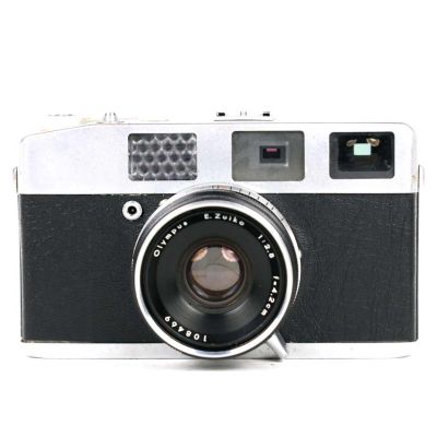 Máquina fotográfica rangefinder analógica 35mm Olympus - Auto B electro set (1958-59)