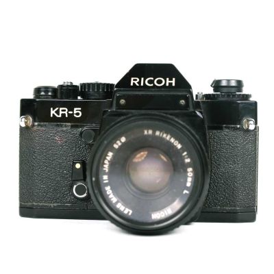 Máquina fotográfica SLR Ricoh KR-5 + XR L Rikenon 50mm f2 (1978) (K)