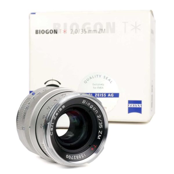 Objetiva prime grande angular Carl Zeiss Biogon 35mm f2 T* ZM