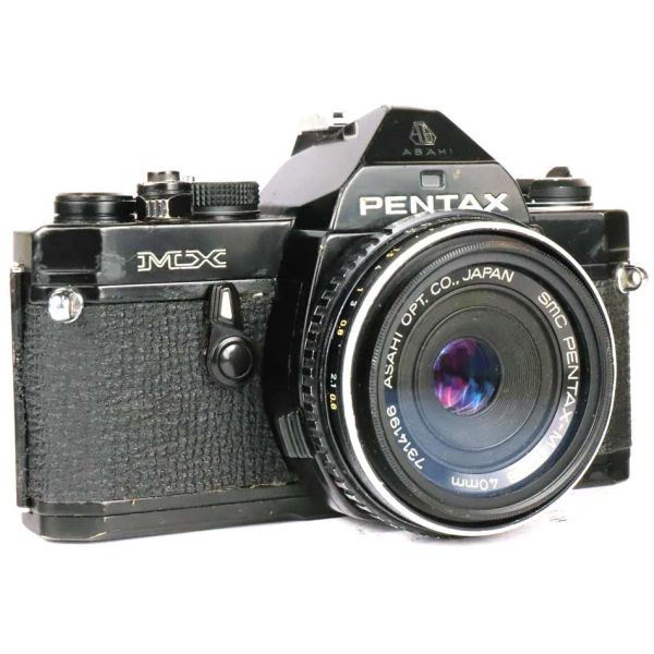 Máquina fotográfica analógica Pentax MX + SMC 40mm f2.8